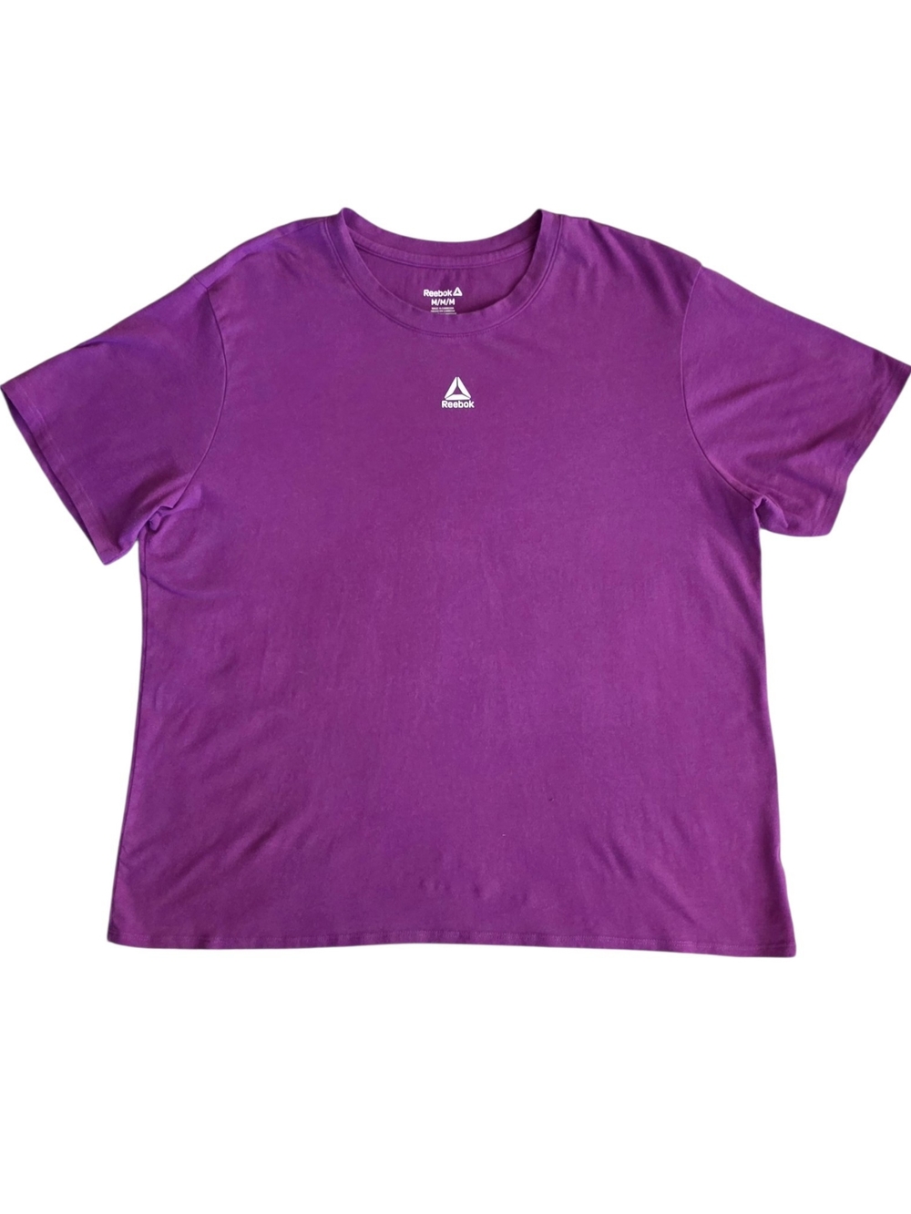 Reebok Purple Medium Athletic Wear Workout Yoga Gym Tee Shirt
